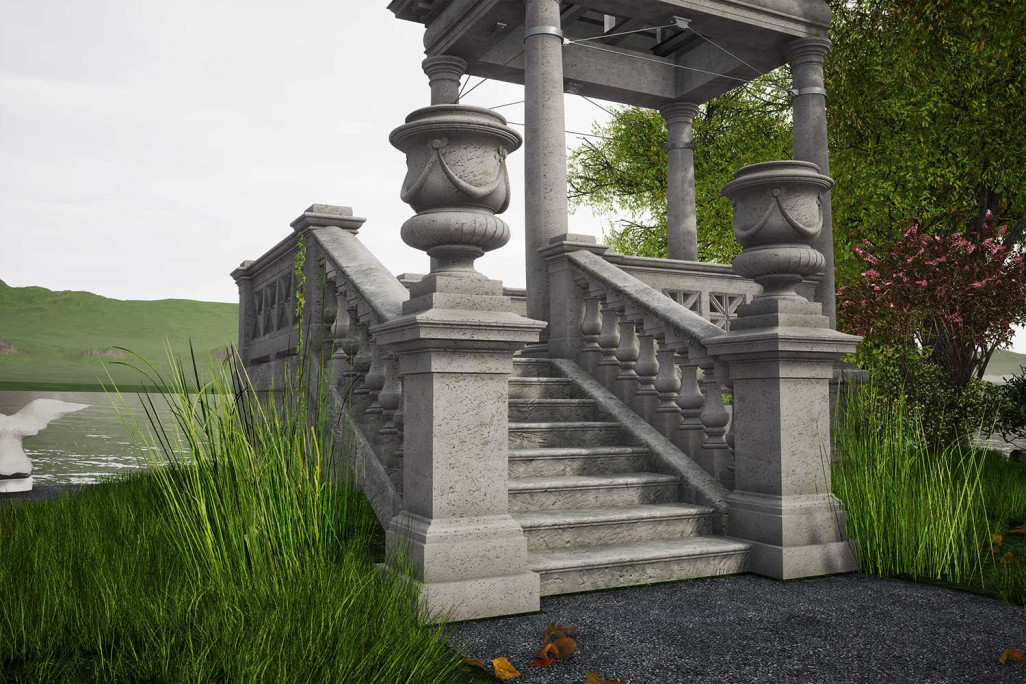 Löwenpavillon, 3D-Modell, HMQ AG