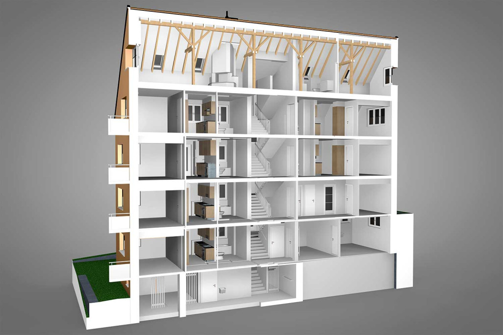 Zürich, 3D-Schnittplan, HMQ AG