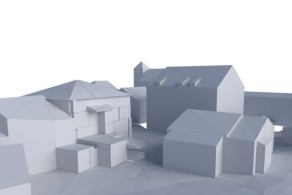 3D-Modellierung LOD 100 aus Flugaufnahme, HMQ AG