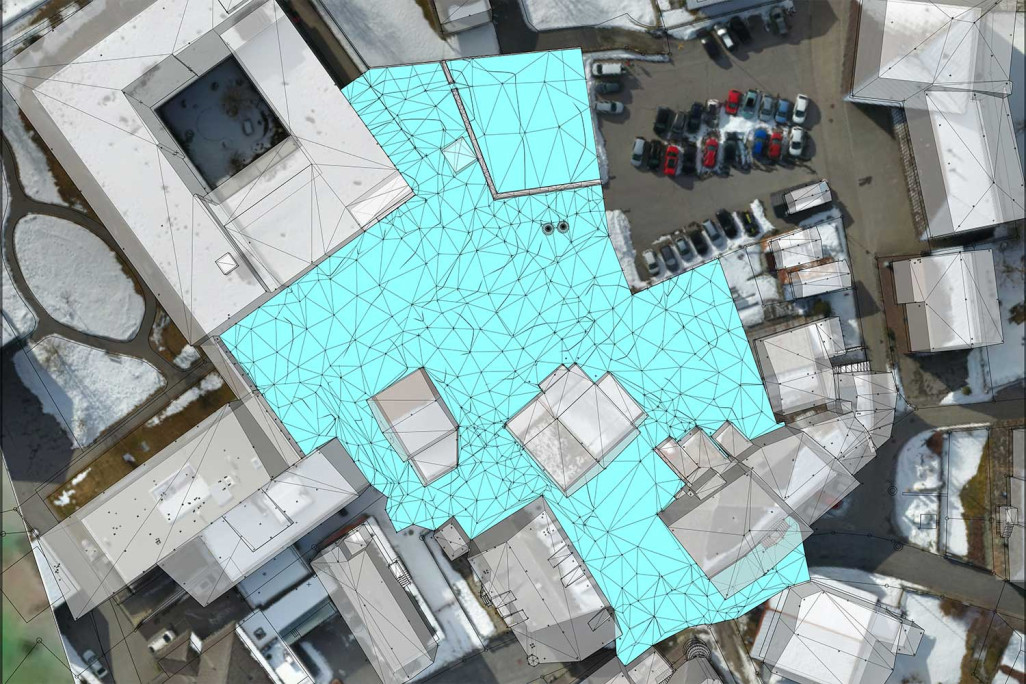 3D-Orthofoto aus Flugaufnahme, HMQ AG