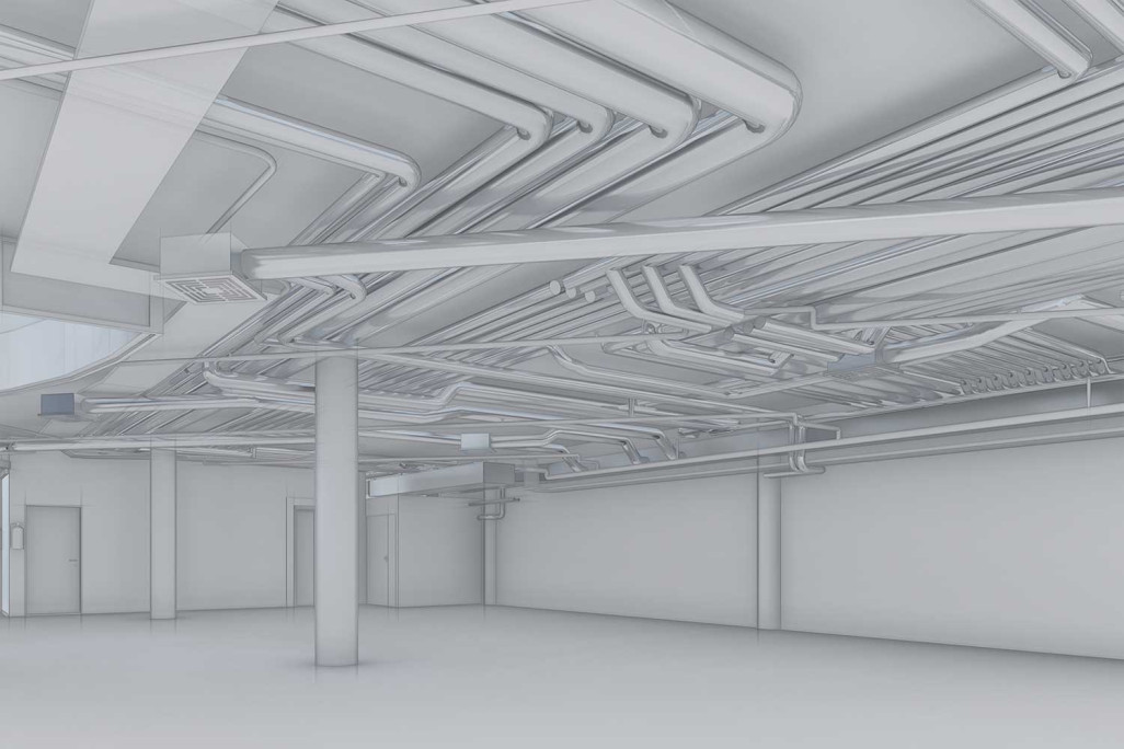 3D-CAD-Modellierung mit Leitungen, HMQ AG