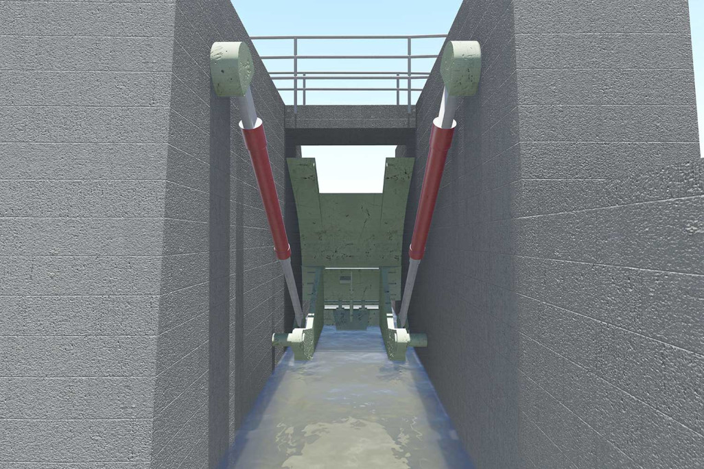 3D-CAD-Modell, Wasserkraftwerk Graubünden, HMQ AG