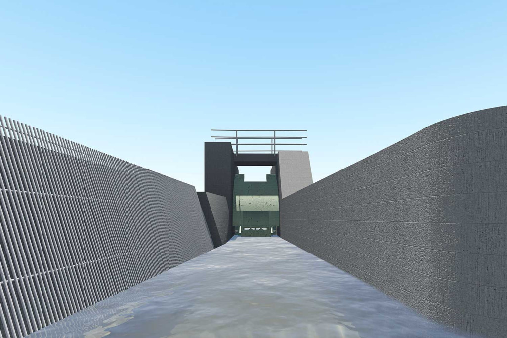 3D-Modell, Wasserkraftwerk Graubünden, HMQ AG
