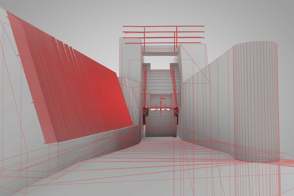 3D-Modellierung, Wasserfassung Graubünden, HMQ AG