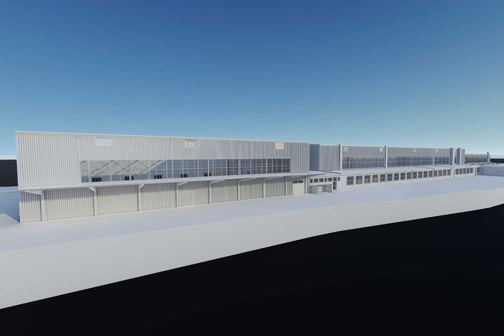 3D-Modell, Flugplatz Dübendorf, HMQ AG