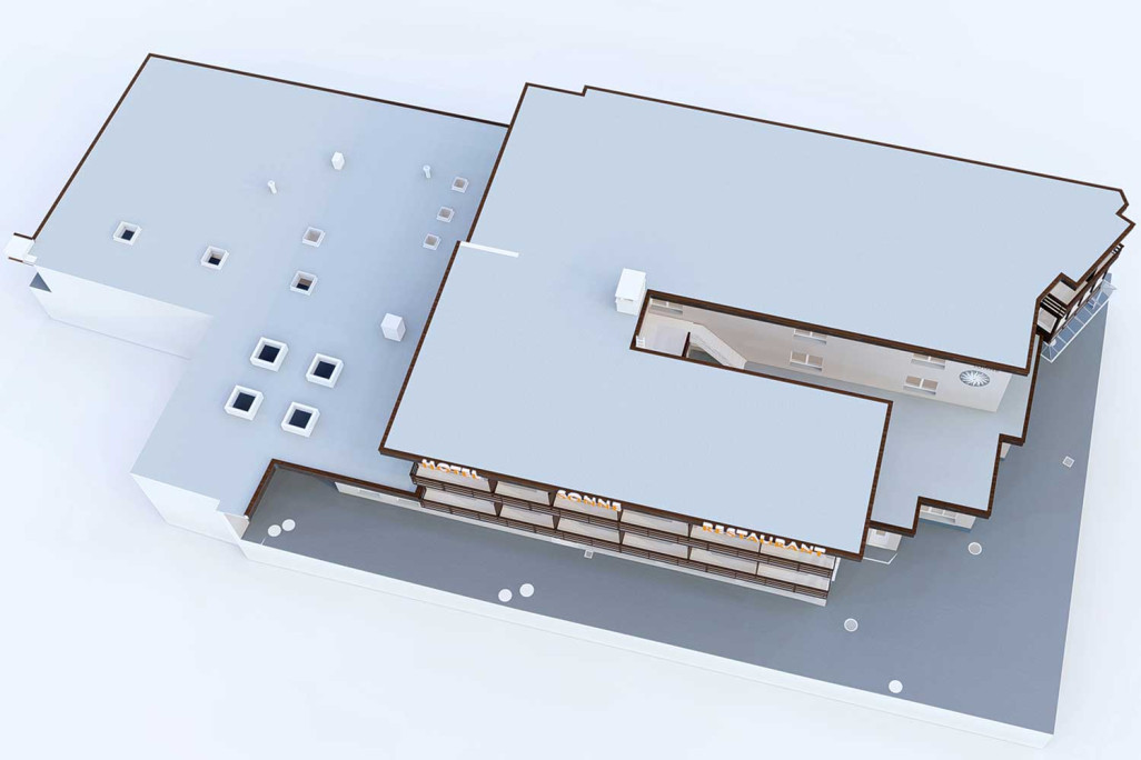 3D-Modell Aufsicht, HMQ AG