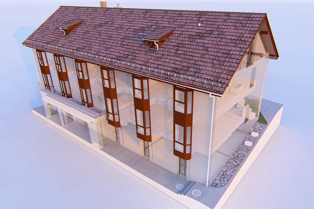 Neuhausen am Rheinfall, Wohnheim Schönhalde, 3D-CAD, HMQ AG