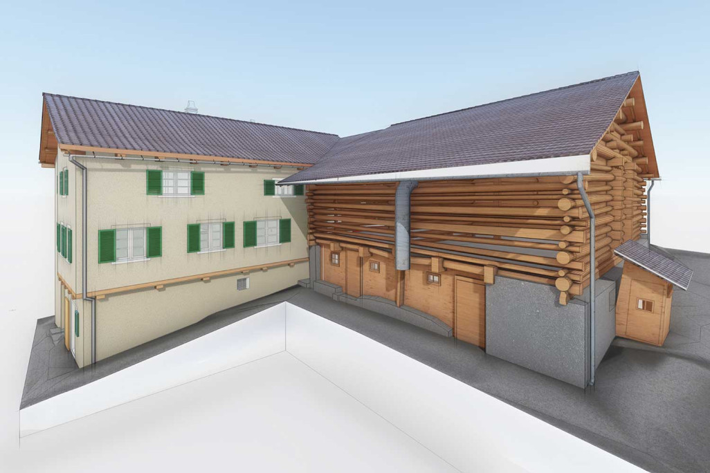 3D-Modell aus Gebäudeaufnahme, HMQ AG