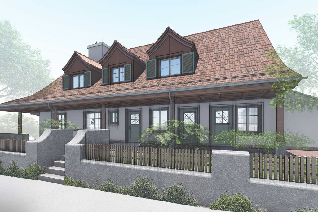 3D-Modellierung einer Villa aus einer Gebäudeaufnahme, HMQ AG