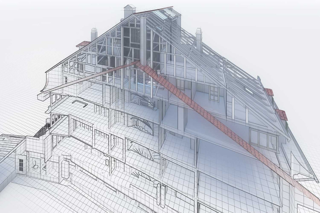 3D-CAD-Modell, Thun Altstadt, HMQ AG