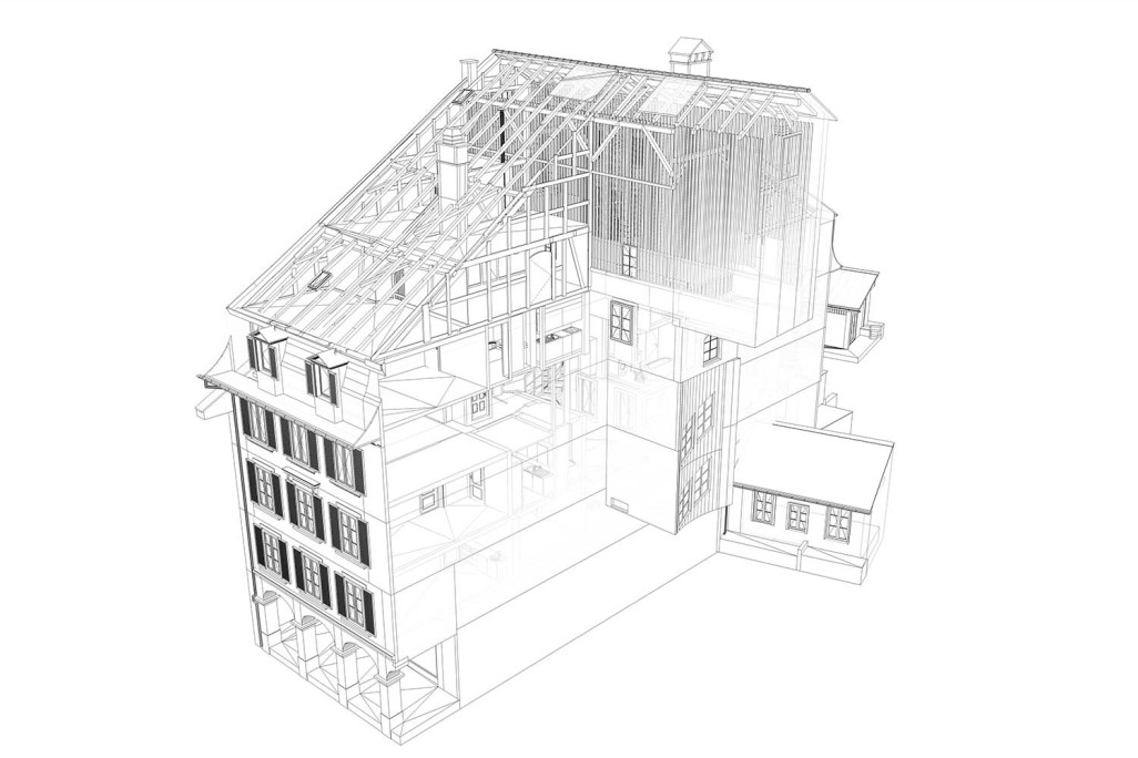 3D-Modell in Thuner Altstadt, HMQ AG