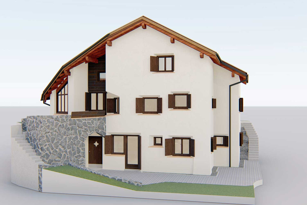 3D-Modell im CAD aus Gebäudeaufnahme, HMQ AG