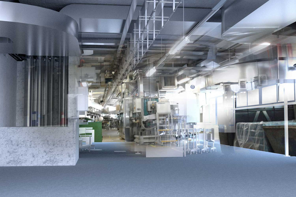 3D-Modellierung einer Industrieanlage, HMQ AG