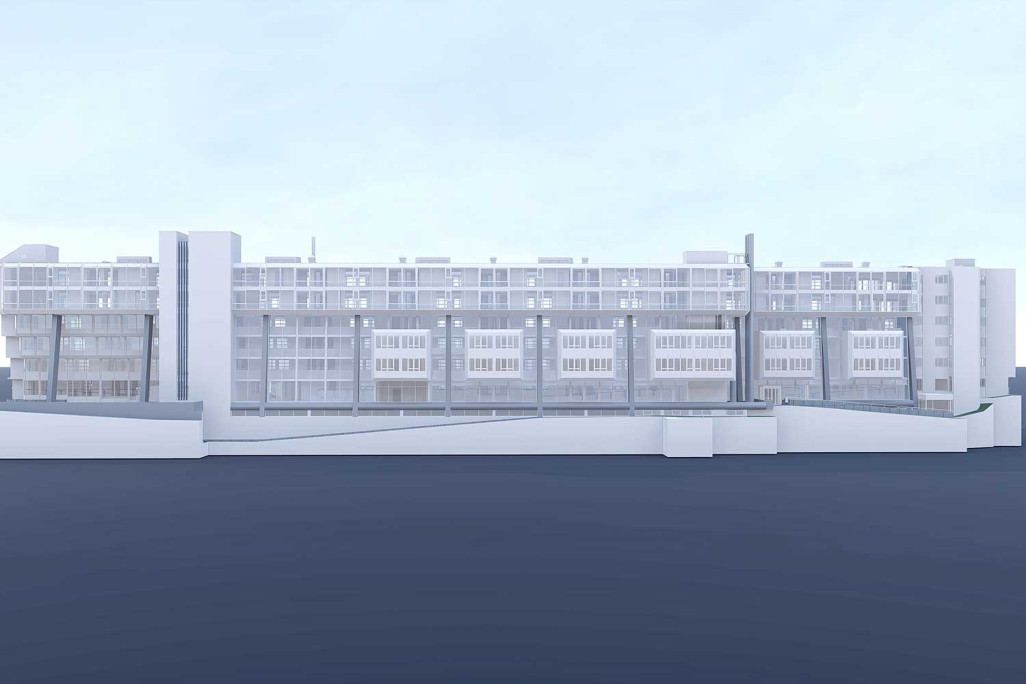 3D-Modell, Seniorenwohnheim Eggölzli, HMQ AG
