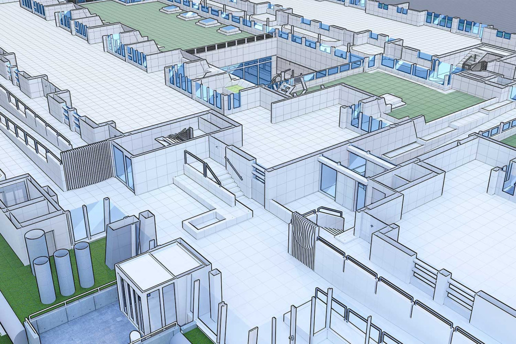 3D-Modellierung, Seniorenwohnheim Eggölzli, HMQ AG