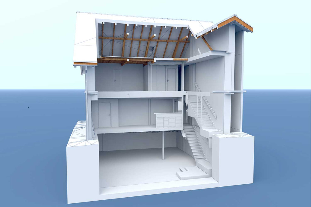 Zürich, Geschäftshaus, 3D-Model, HMQ AG