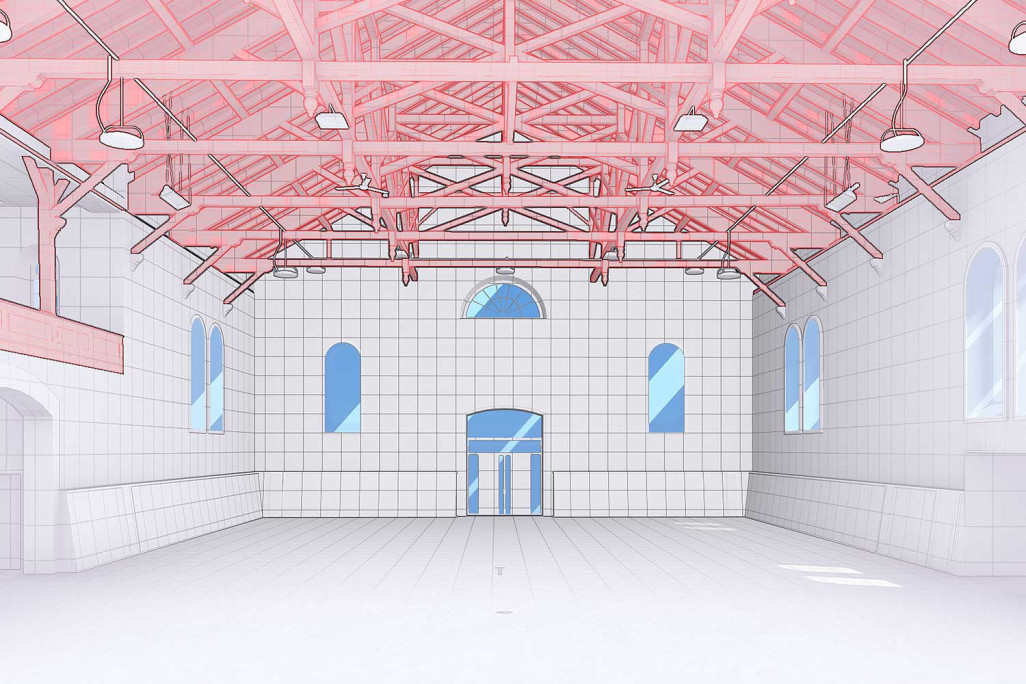 3D-Tragwerk, Rythalle Solothurn, HMQ AG