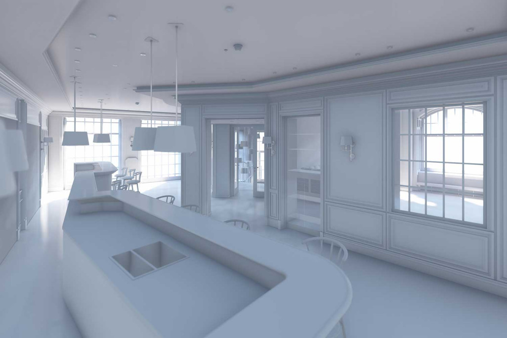 3D-CAD-Modellierung für Innenarchitektur, HMQ AG