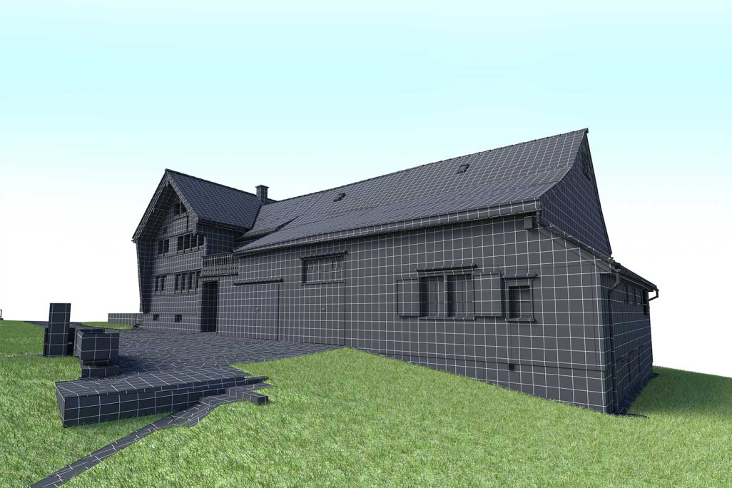 3D-Modell aus Gebäudeaufnahme, HMQ AG