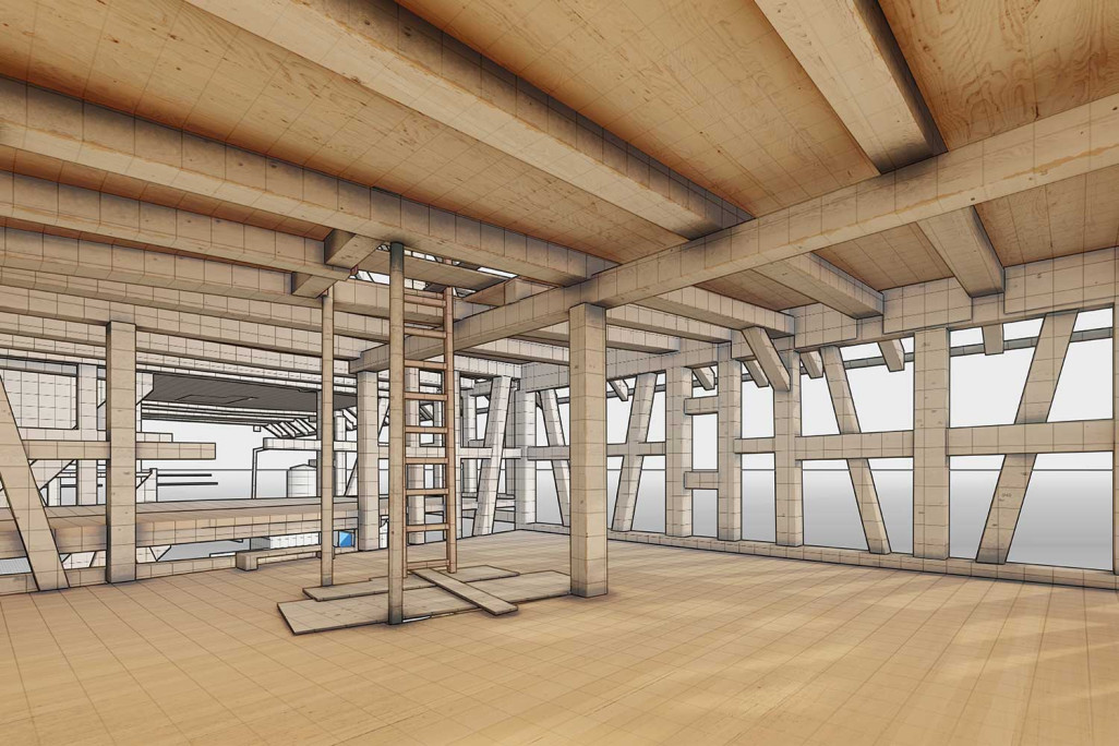 3D-Pointcloud to BIM, 3D-Modeling, Gebäudeaufnahme, HMQ AG