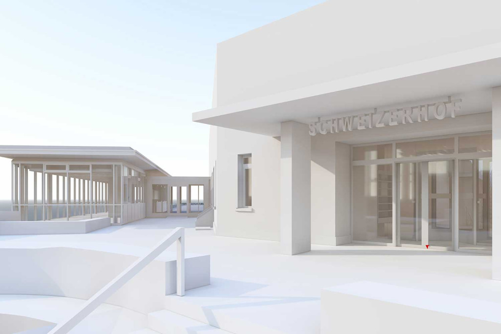 Hotel Schweizerhof, Graubünden, 3D-Modell, HMQ AG