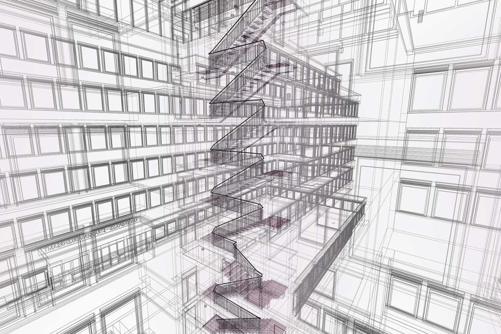 3D-BIM-Modell, Hochbauamt Graubünden, Strassenverkehrsamt, HMQ AG