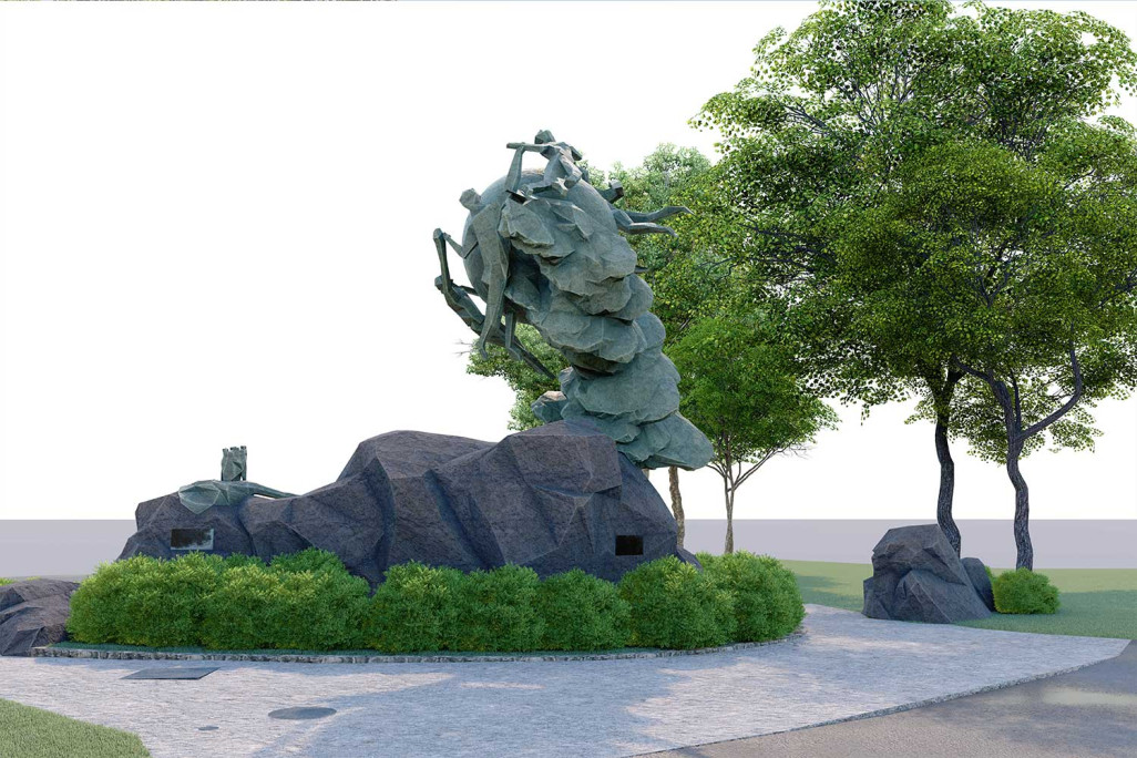 3D-CAD Modell, Weltpostdenkmal auf der Kleinen Schanze in Bern BE, HMQ AG