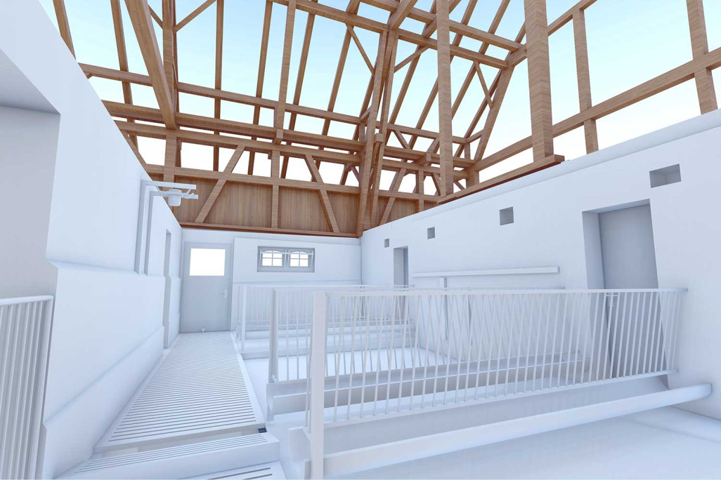 Holziken AG, Aaargau, Hofstall 3D-CAD-Modell, HMQ AG