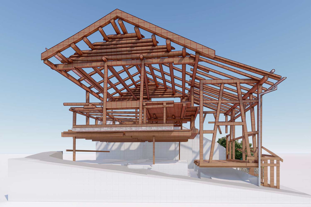 Graubünden, Scheune 3D-Modellierung, HMQ AG