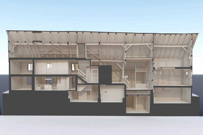 Bauernhaus mit Scheune